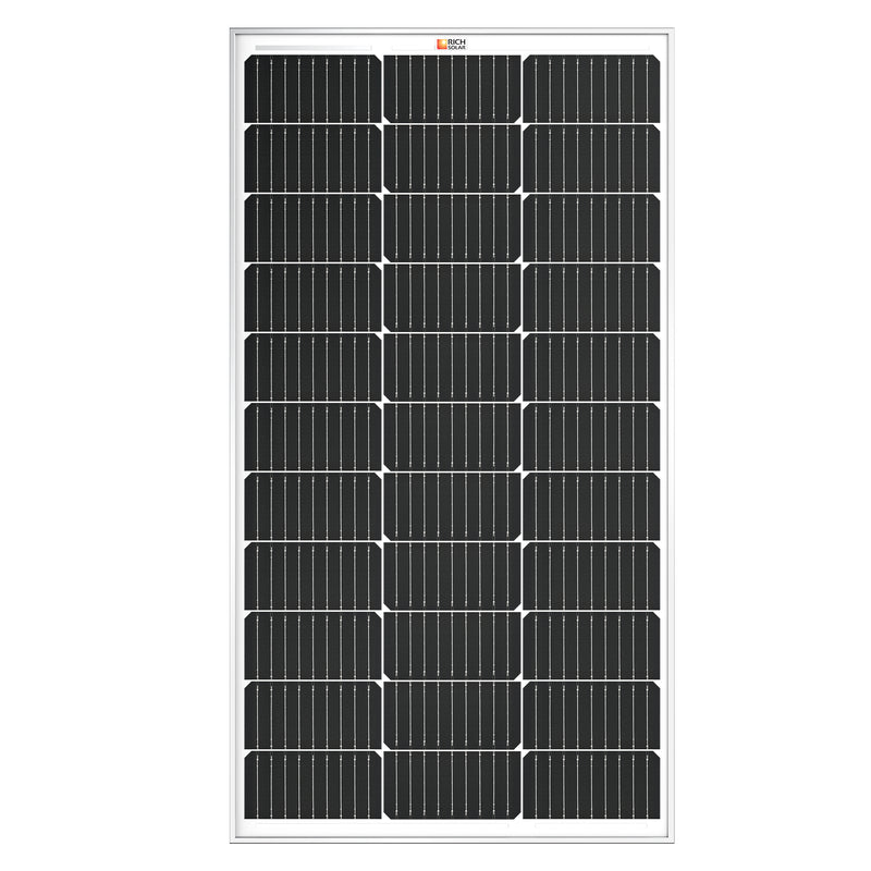 RICH SOLAR MEGA 100 | 100 Watt Solar Panel | Premier 12V Off-Grid Solar Panel for Vans, Campers, Boats | 25-Year Output Warranty | UL Certified