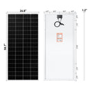 RICH SOLAR MEGA 200 MAX | 200 Watt 24 Volt Solar Panel | Premium 24V Off-Grid Solar Panel for RVs, Trailers, Cabins | 25-Year Output Warranty | UL Certified