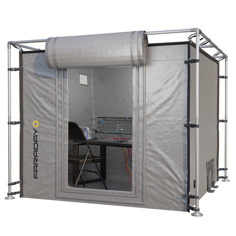 X-Large Faraday Tent – RF/EMI Shielding Enclosure Room (9′ x 9′ x 6.5′)