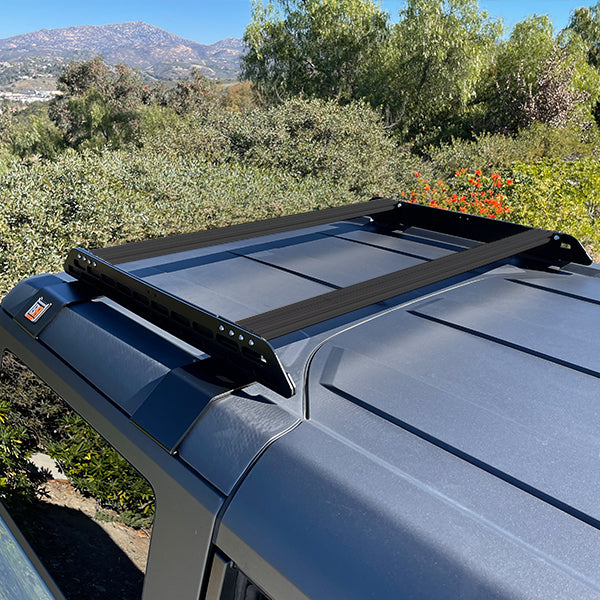 Ford 2021-22 NEW Bronco - 4 Door Short Roof Rack w/ Black Cross Bars-V2