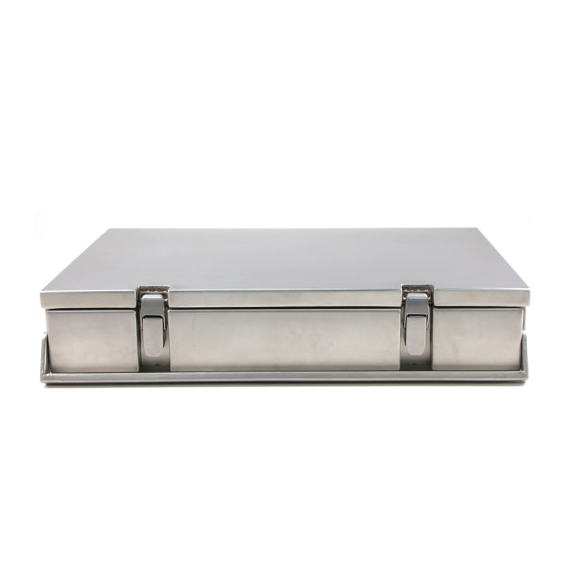 Solid Metal Faraday Cage Box – Hinged & Latched Stainless Steel