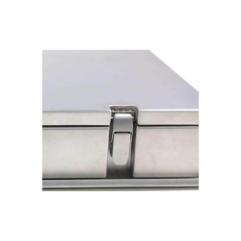 Solid Metal Faraday Cage Box – Hinged & Latched Stainless Steel