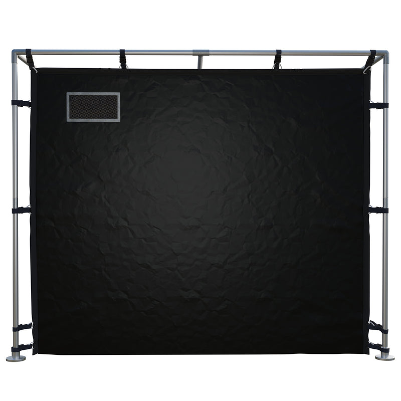 X-Large Faraday Tent – LX Black RF/EMI Shielding Enclosure Room (9′ x 9′ x 6.5′)