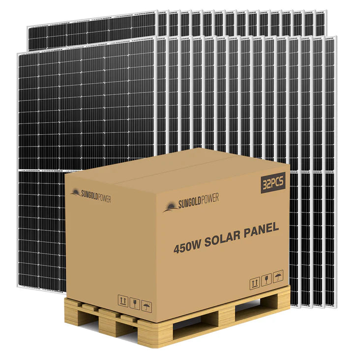 SUNGOLD POWER 450W MONO PERC SOLAR PANEL FULL PALLET (32 PANELS) UL 61730