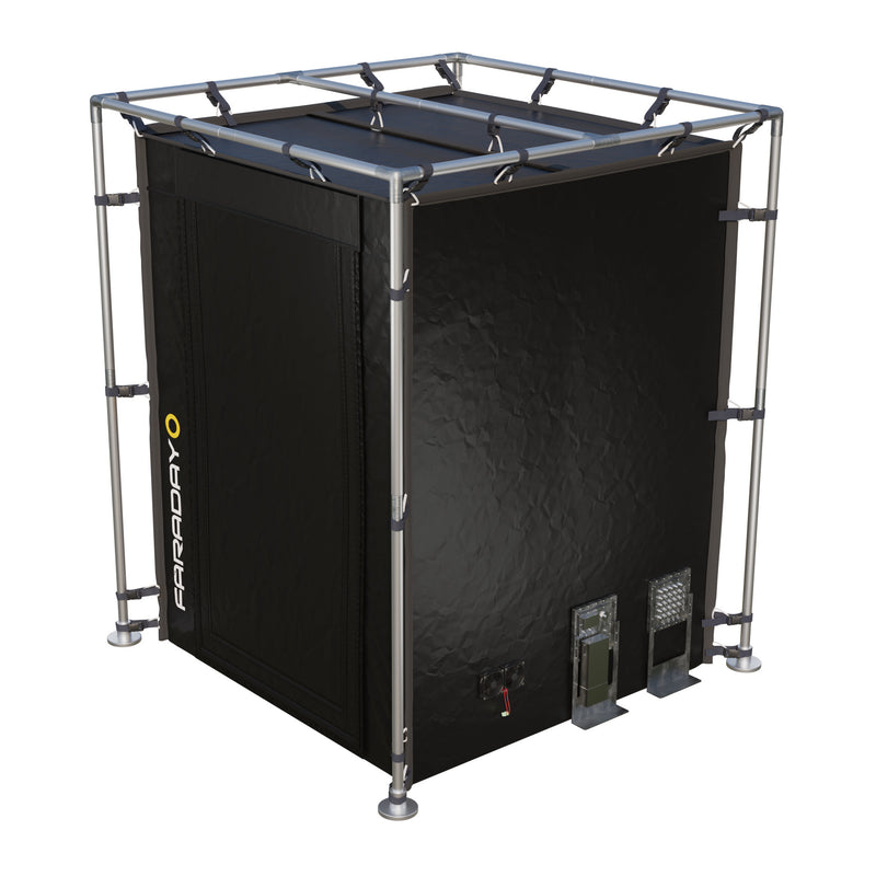 Medium Faraday Tent – LX Black RF/EMI Shielding Enclosure Room (6′ x 6′ x 6.5′)