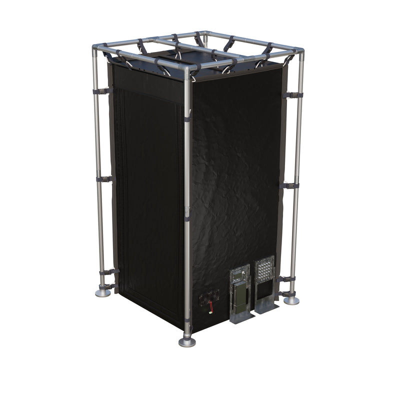 Small Faraday Tent – LX Black RF/EMI Shielding Enclosure Room (4′ x 4′ x 6.5′)