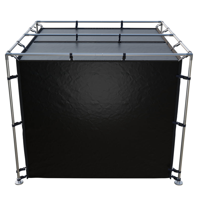 X-Large Faraday Tent – LX Black RF/EMI Shielding Enclosure Room (9′ x 9′ x 6.5′)