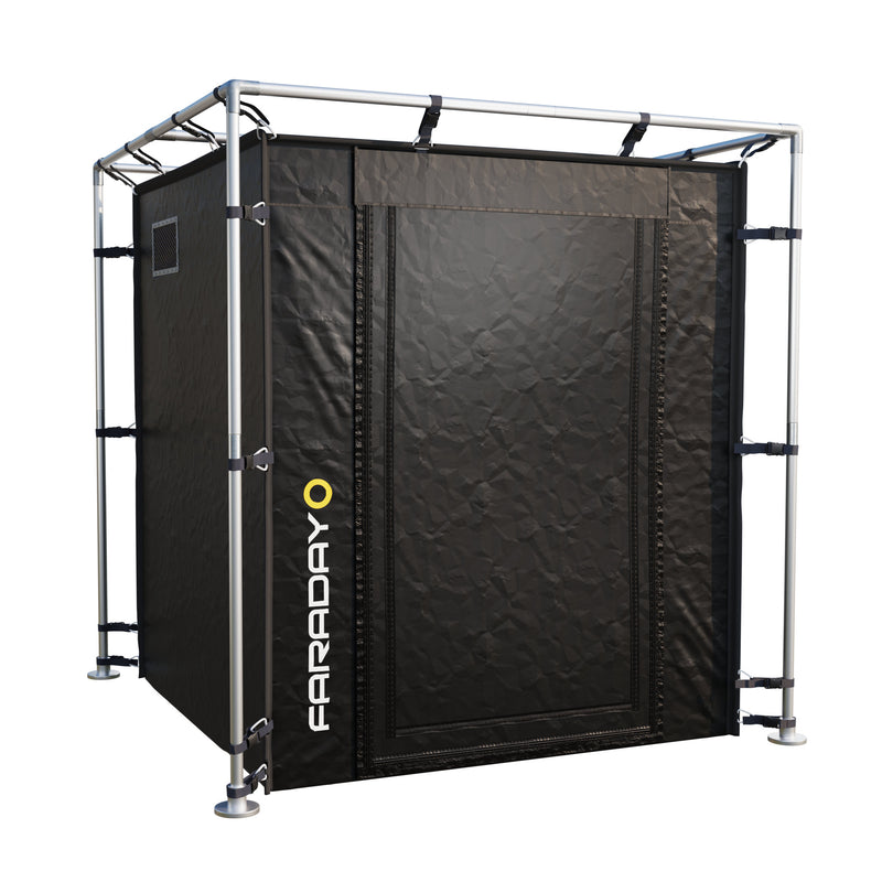 Large Faraday Tent – LX Black RF/EMI Portable Shielding Enclosure Room (7′ x 7′ x 6.5′)