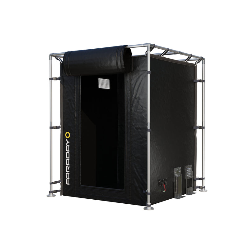 Medium Faraday Tent – LX Black RF/EMI Shielding Enclosure Room (6′ x 6′ x 6.5′)