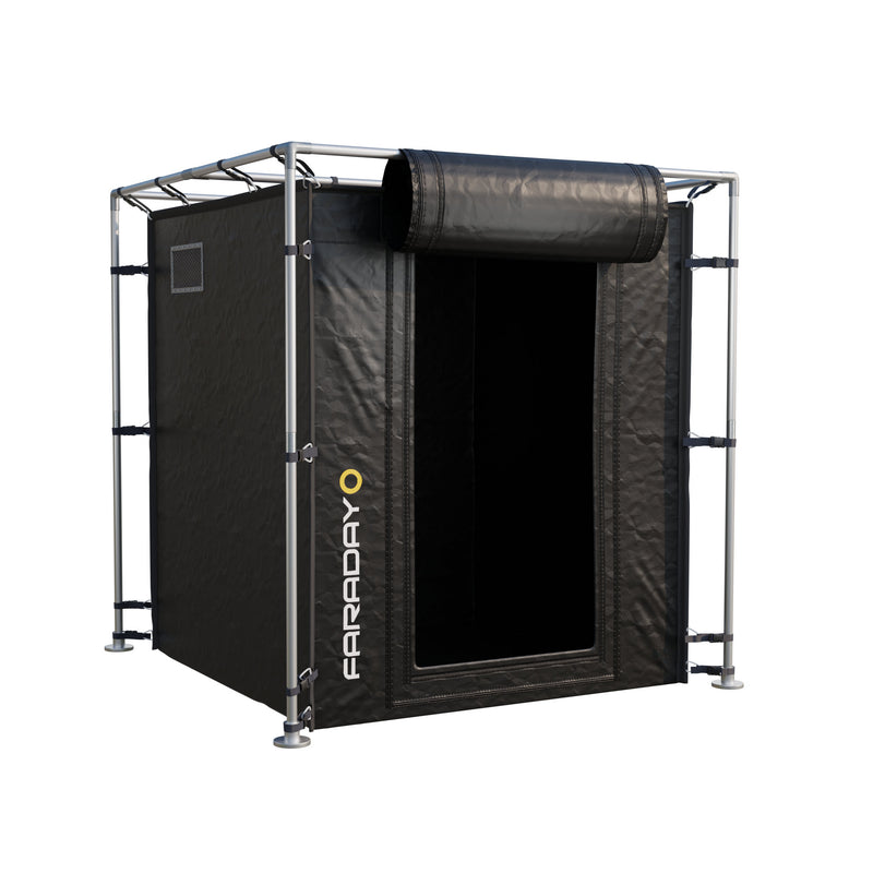 Large Faraday Tent – LX Black RF/EMI Portable Shielding Enclosure Room (7′ x 7′ x 6.5′)