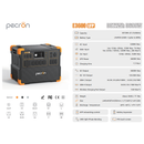 PECRON E3600LFP Portable Power Station 3600W 3072Wh