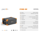 PECRON EP3000-48V Expansion Battery 3072Wh for E1500LFP/ E3600LFP PRE-ORDER